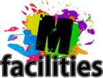 M-facilities Logo weiß 150px